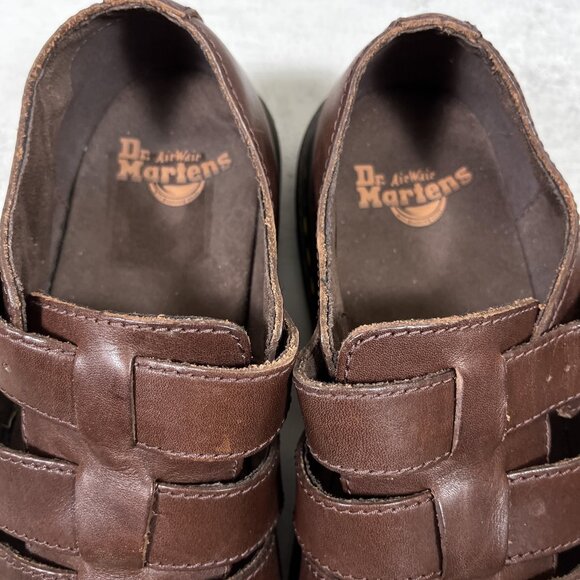 Dr Martens Fenton Leather Fisherman Sandals - Men's Size 10 - Brown - Picture 8 of 10